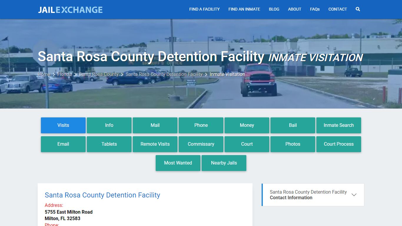 Santa Rosa County Detention Facility Inmate Visitation - Jail Exchange